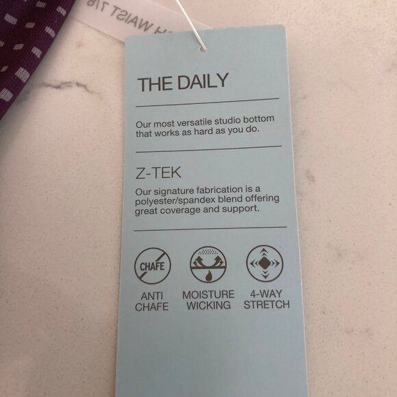 Z by Zella The Daily Hi Waisted 2 Side Pockets 7/8 Leggings Burg + Gray Sz S NWT - Picture 12 of 15